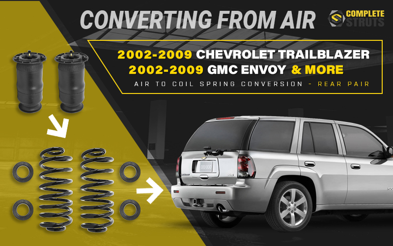 2002-2006 GMC Envoy XL Rear Air Ride Air Springs /& Gas Shocks Kit